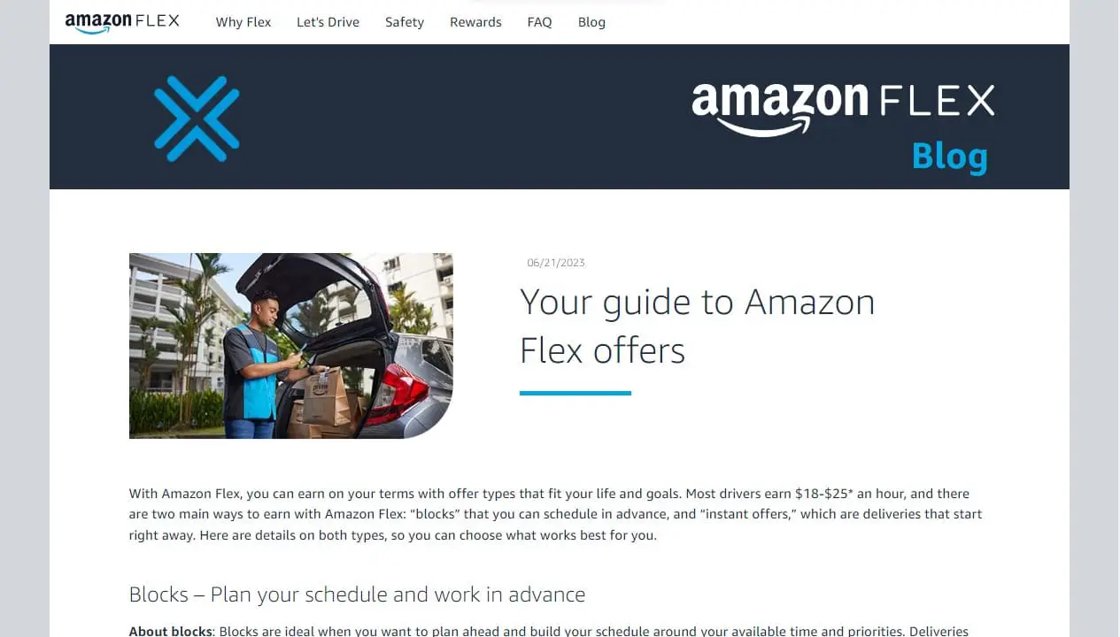 How to Cancel Your Amazon Flex Block