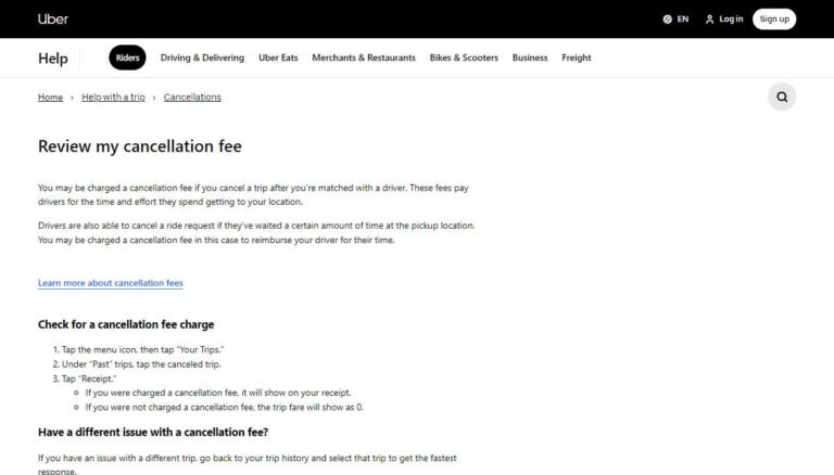 Do I Get Charged If My Uber Driver Cancels My Ride?