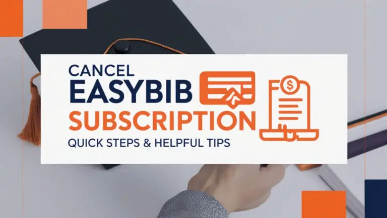 Cancel EasyBib Subscription