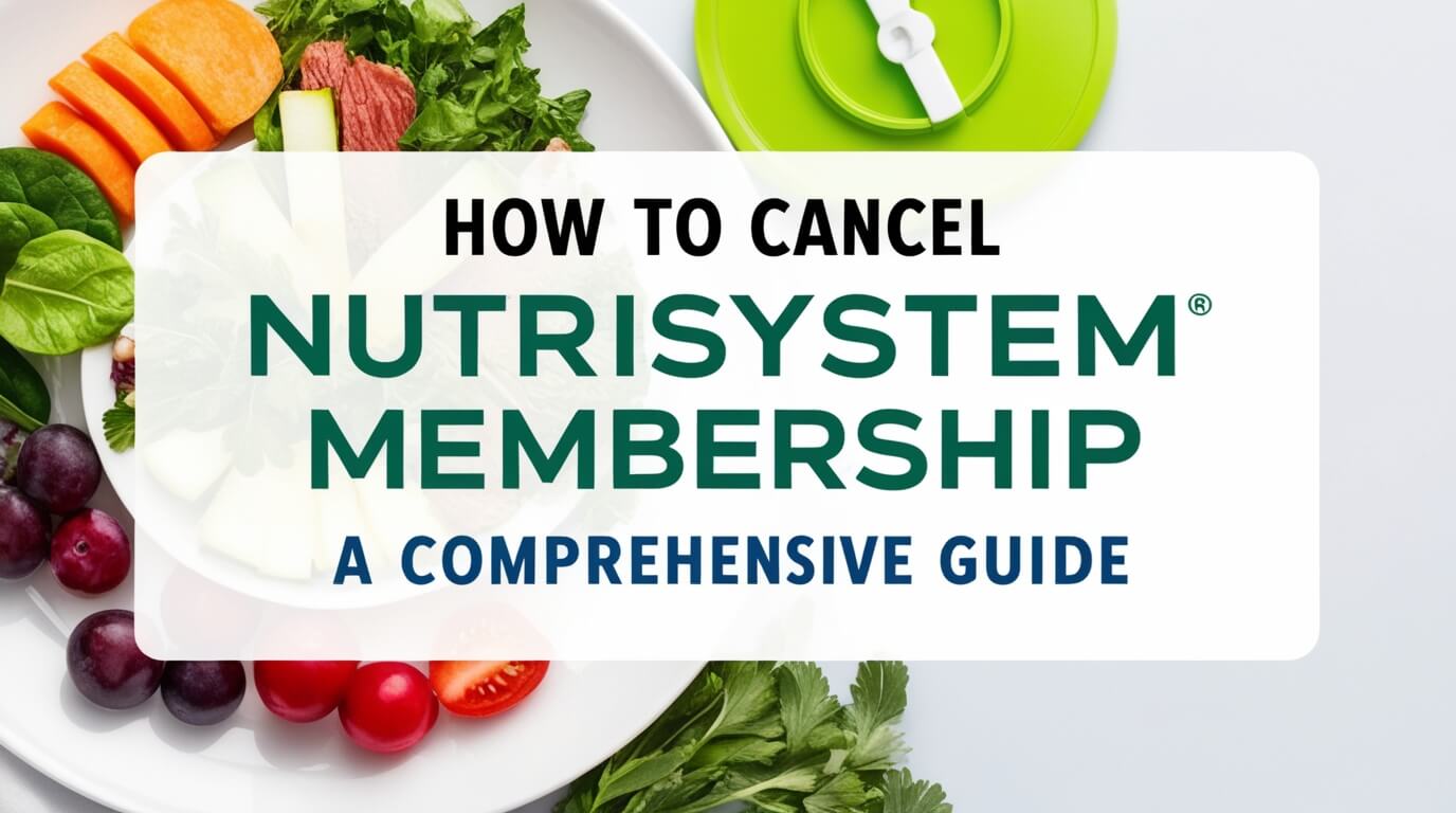 How to Cancel Nutrisystem Membership