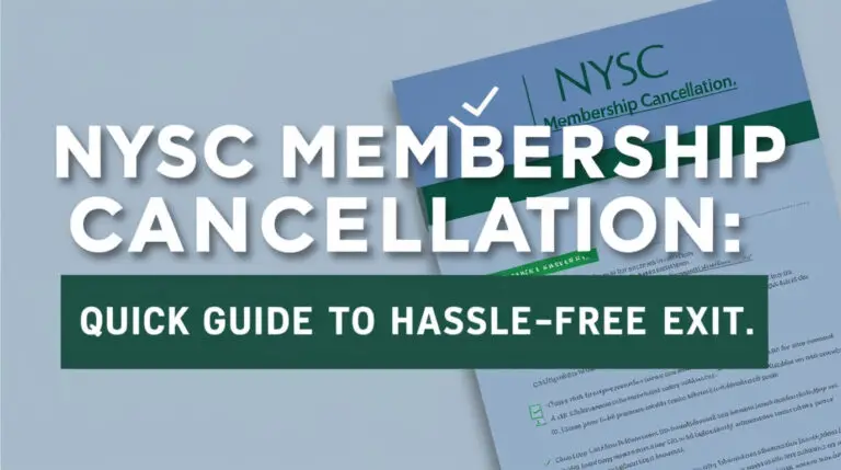 NYSC Membership Cancellation