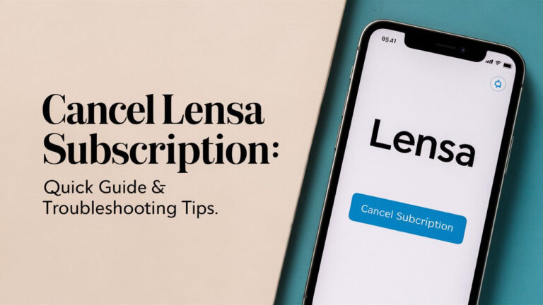 Cancel Lensa Subscription