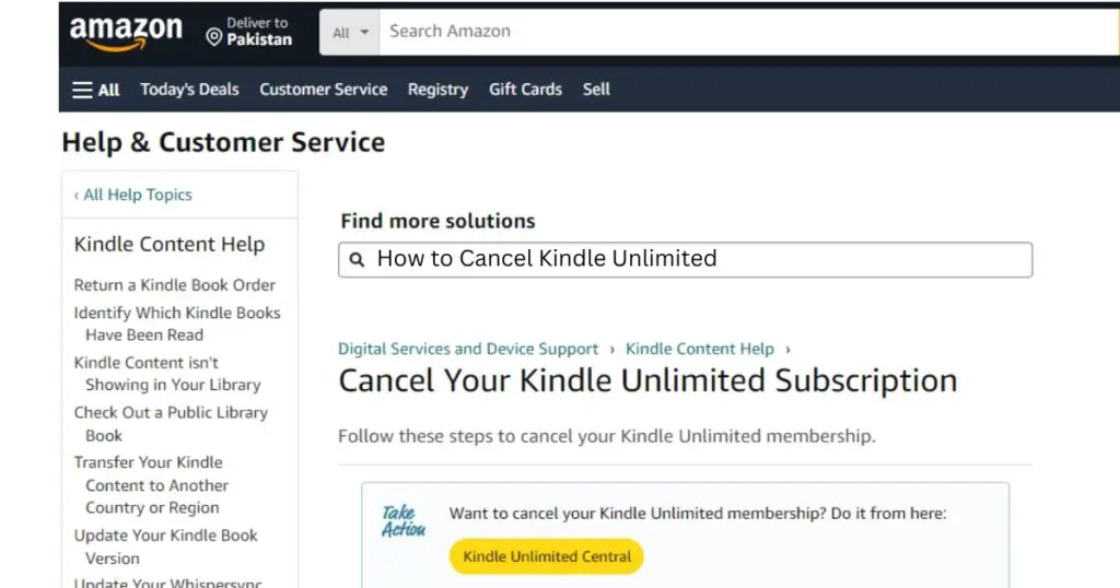 How to Cancel Kindle Unlimited on Amazon