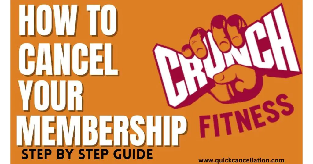 how to cancel crunch fitness membership